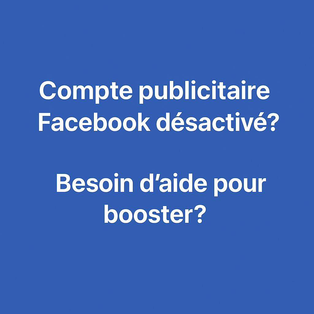 Booster sur Facebook, Instagram, Tiktok et Google